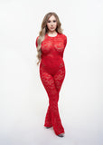 Laced Up Red 2 Piece Set